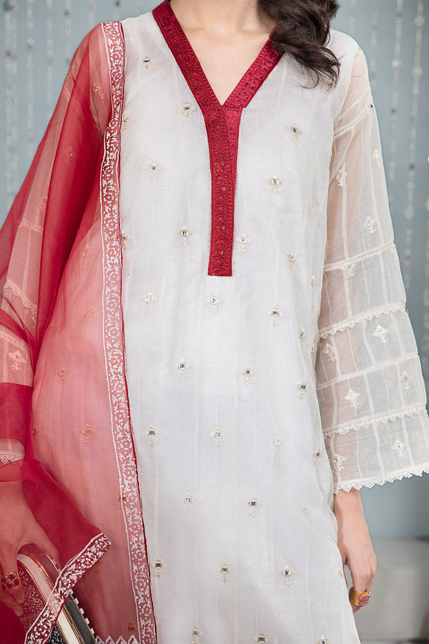 Elegant Pakistani Party Dress in Tulip Pants with Kurti Style
