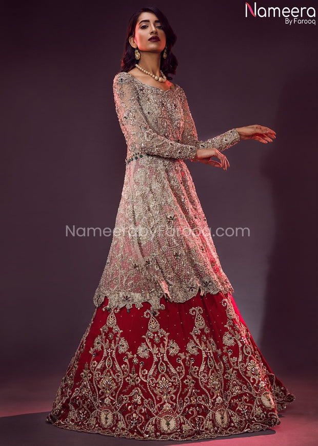Pakistani Peplum Dress for Bridal Online 2021