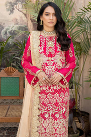 Elegant Pakistani Pink Dress in Kameez Trouser Style for Eid