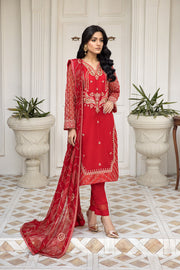 Elegant Pakistani Salwar Kameez in Red Shade