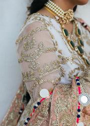 Elegant Pakistani Wedding Dress in Pishwas and Lehenga Style