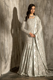Elegant Pakistani Wedding Maxi and Dupatta Dress