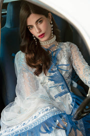 Elegant Pakistani White Dress in Long Style online