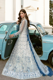 Elegant Pakistani White Dress in Long Style