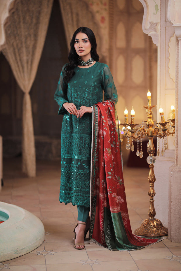 Elegant Party Dress Pakistani in Sea Green Shade Online 2022 MEDIUM Elegant Party Dress Pakistani in Sea Green Shade Online 2022 MEDIUM