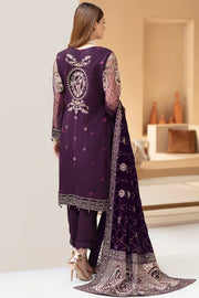 Elegant Party Wear Salwar Kameez in Violet Shade Designer