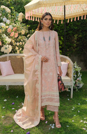 Elegant Pink Salwar Kameez Dupatta Pakistani Eid Dress