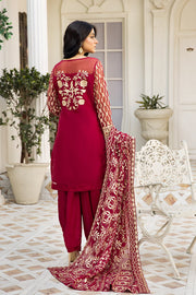 Elegant Red Salwar Kameez with Embroidery Work Latest