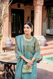 Elegant Tilla Embroidered Salwar Kameez Pakistani Eid Dress