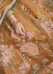 Elegant Traditional Pishwas Frock with Sharara and Dupatta