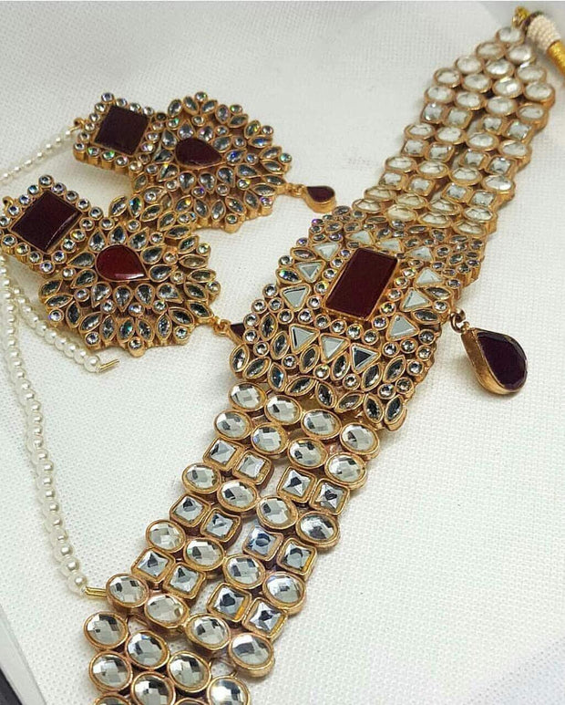 Elegant Bridal Kundan Necklace