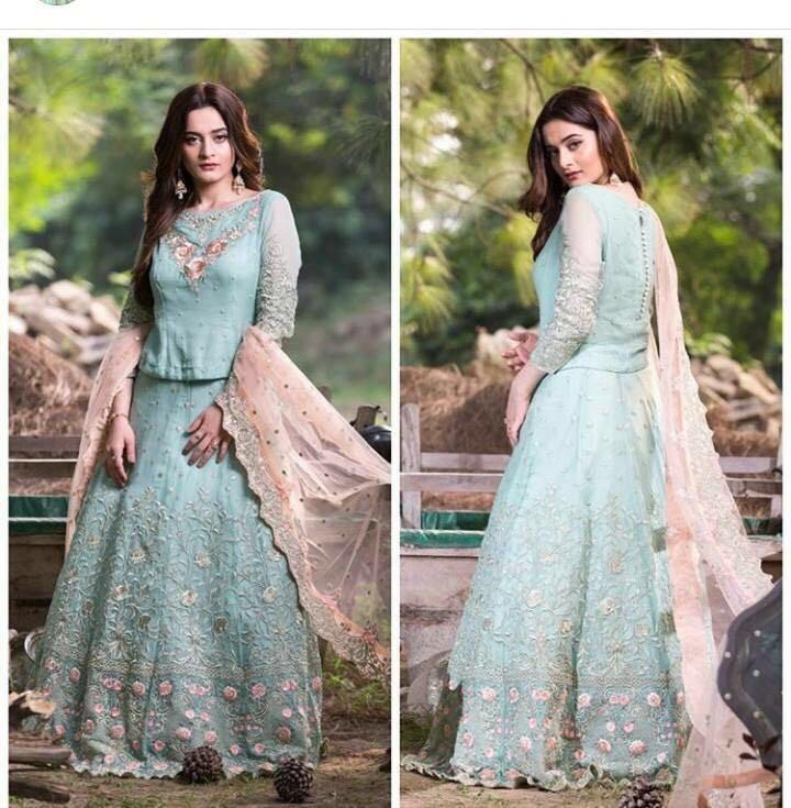 Elegant Chiffon Lehnga Choli by Imrozia Thread Dori Work  