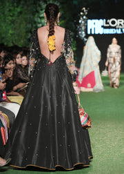 Elegant Indian Long Froke Dress for Wedding Backside View