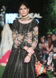Elegant Indian Long Froke Dress for Wedding Model Walk