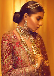 Elegant Pakistani Bridal Heavy Gharara for Wedding Side Look
