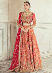 Elegant Pakistani Bridal Lehnga Dress for Wedding Front Look