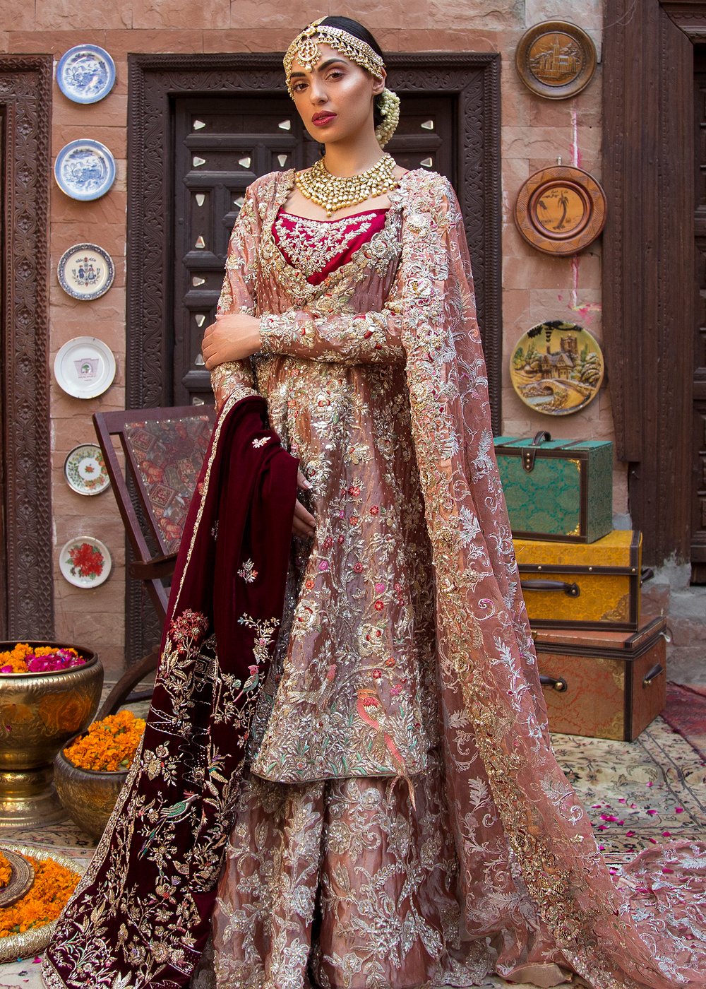 Velvet shawl wedding online cheap