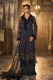 Elegant Pakistani Designer Dress in Dark Blue Color