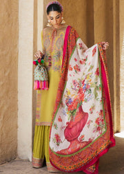 Embellished Blue Long Frock Salwar Kameez Pakistani Suit