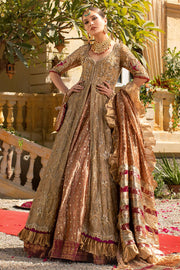 Embellished Bridal Golden Lehenga Combination 