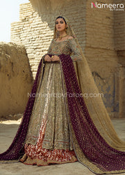 Embellished Bridal Gown Lehenga Pakistani Dress Online
