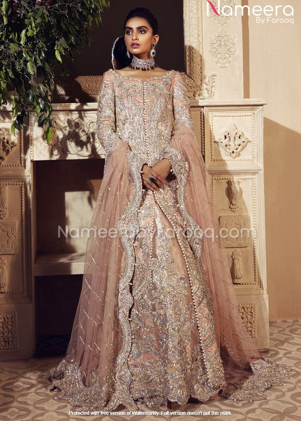 Embellished Bridal Pakistani Engagement Dress