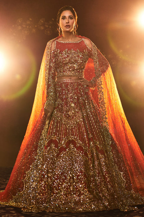 Premium Embellished Pakistani Bridal Lehenga Dress