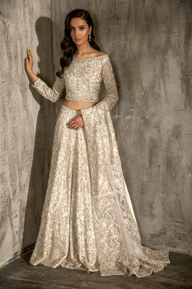 Buy White Designer Lehenga Choli Online : 264348 -