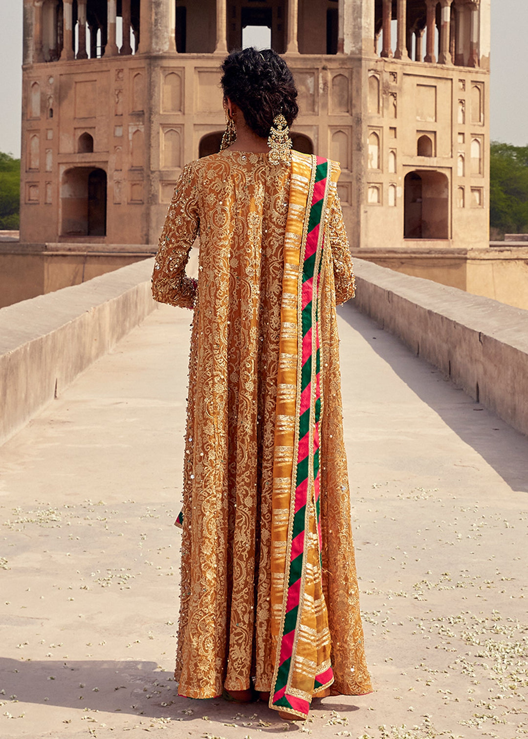 Embellished Designer Yellow Mehndi Wear