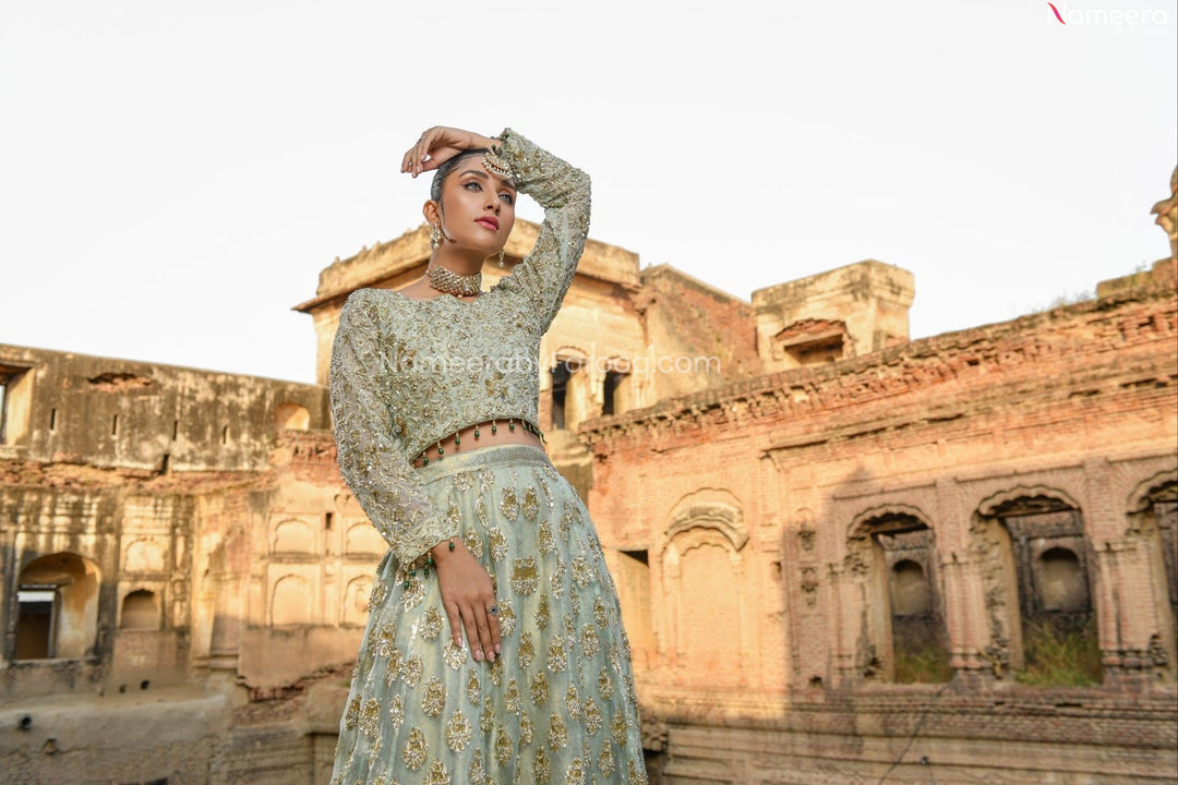 Embellished Ghagra Choli Wedding Dress 2022