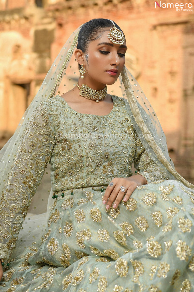 Embellished Ghagra Choli Wedding Dress 