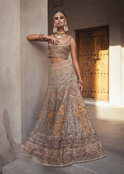 Embellished Gold Lehenga Choli 