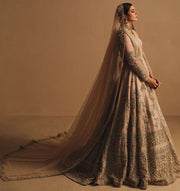Embellished Golden Lehenga Choli for Indian Bridal Wear 2022