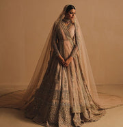 Embellished Golden Lehenga Choli for Indian Bridal Wear