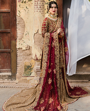 Embellished Golden Lehenga Kameez Pakistani Bridal Dresses