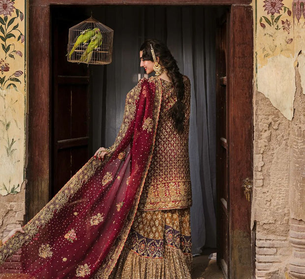 Embellished Golden Lehenga 