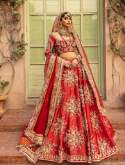 Embellished Heavy Red Lehenga Choli