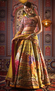 Embellished Indian Bridal Mirror Lehenga Choli