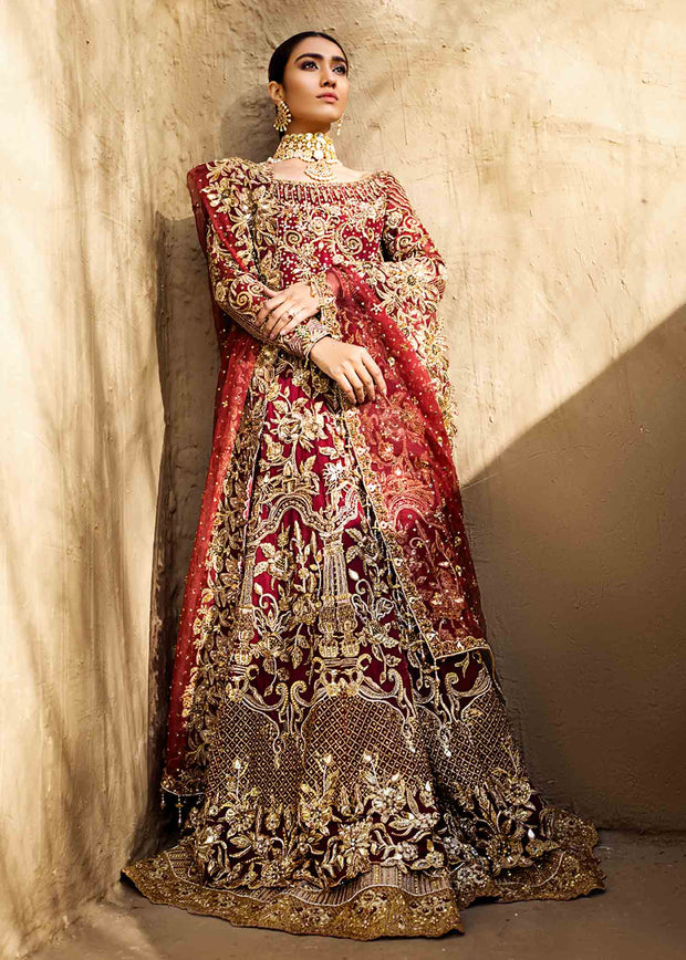 Embellished Indian Cream and Red Lehenga Choli 2022