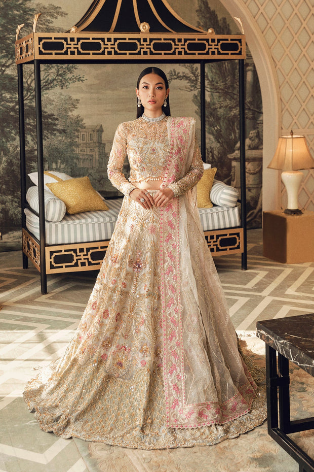 Embellished Indian Golden Lehenga Kameez Dress