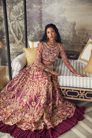 Embellished Indian Pink and Golden Lehenga Choli 2022