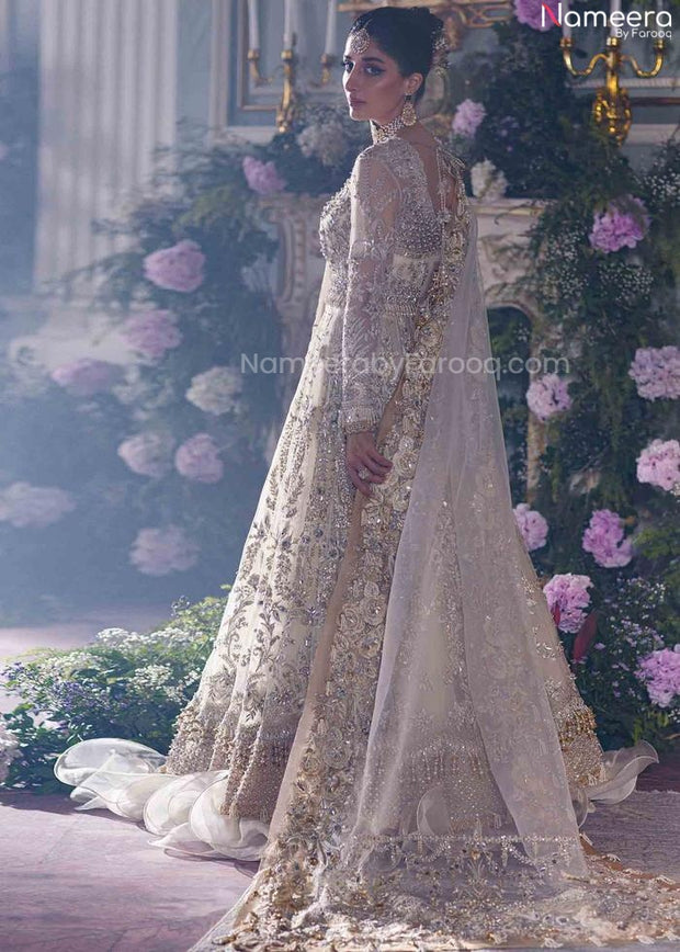 Embellished Ivory Lehenga Simple Wedding