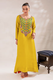 Embellished Kameez Trouser Raw Silk Pakistani Eid Dress Online