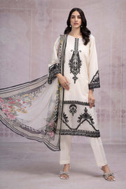 Embellished Maria B Black and White Kameez Salwar Suit