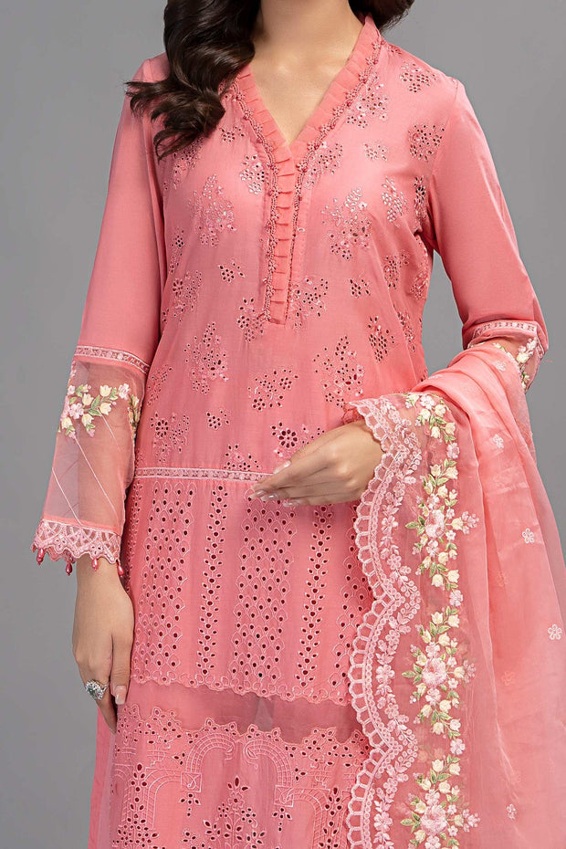  Embellished Maria B Pink Kameez Salwar Suit