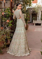 Embellished Mint Gown Lehenga Indian Bridal Wear