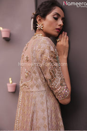 Embellished Pakistani Bridal Designers Dresses Backside View