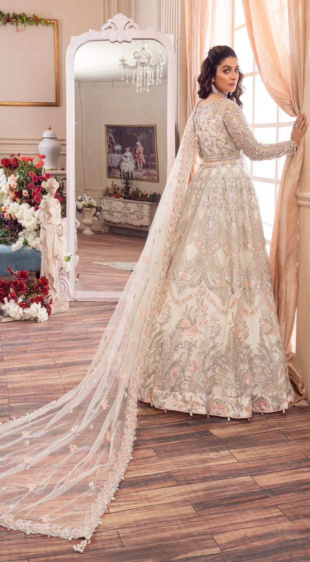 Embellished Pakistani Lehenga Gown Bridal Attire 2022