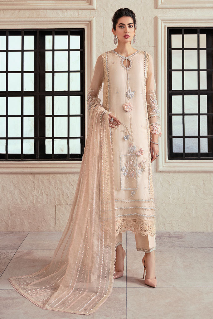 Designer White Dress Design Salwar Kameez Pakistani Party Dress – Nameera  by Farooq