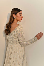 Embellished Pakistani Silk Dress for Party Wear 2022